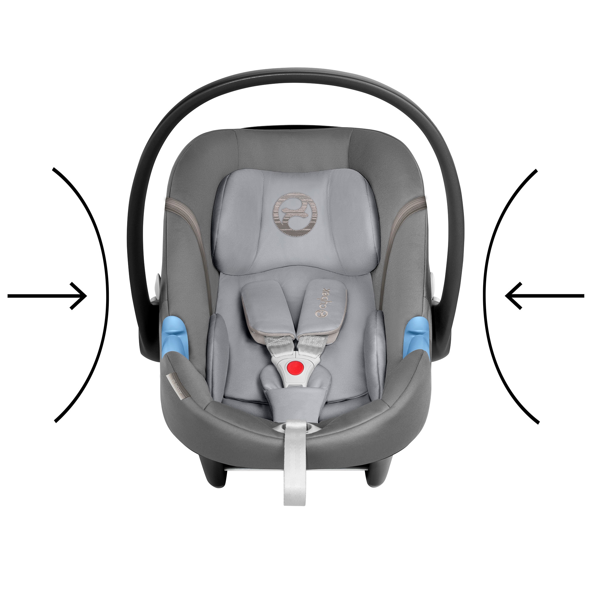 isofix and belted car seat