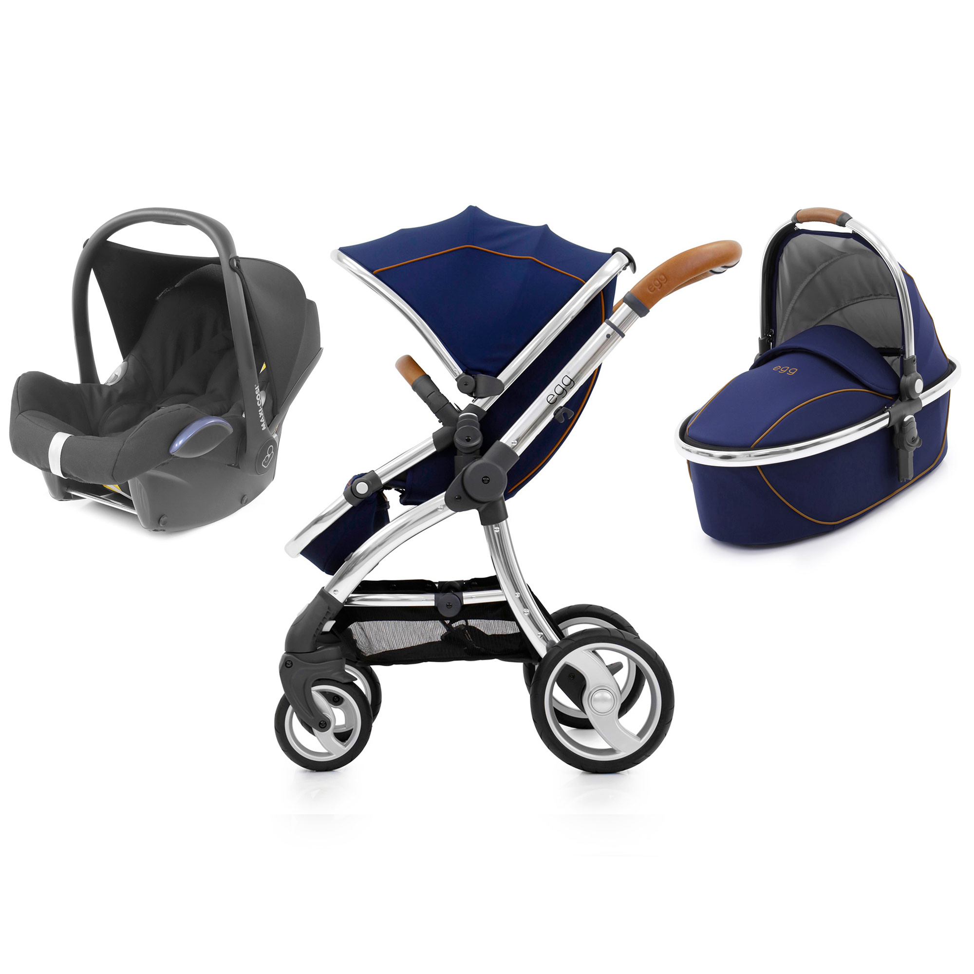 egg stroller and carrycot regal navy