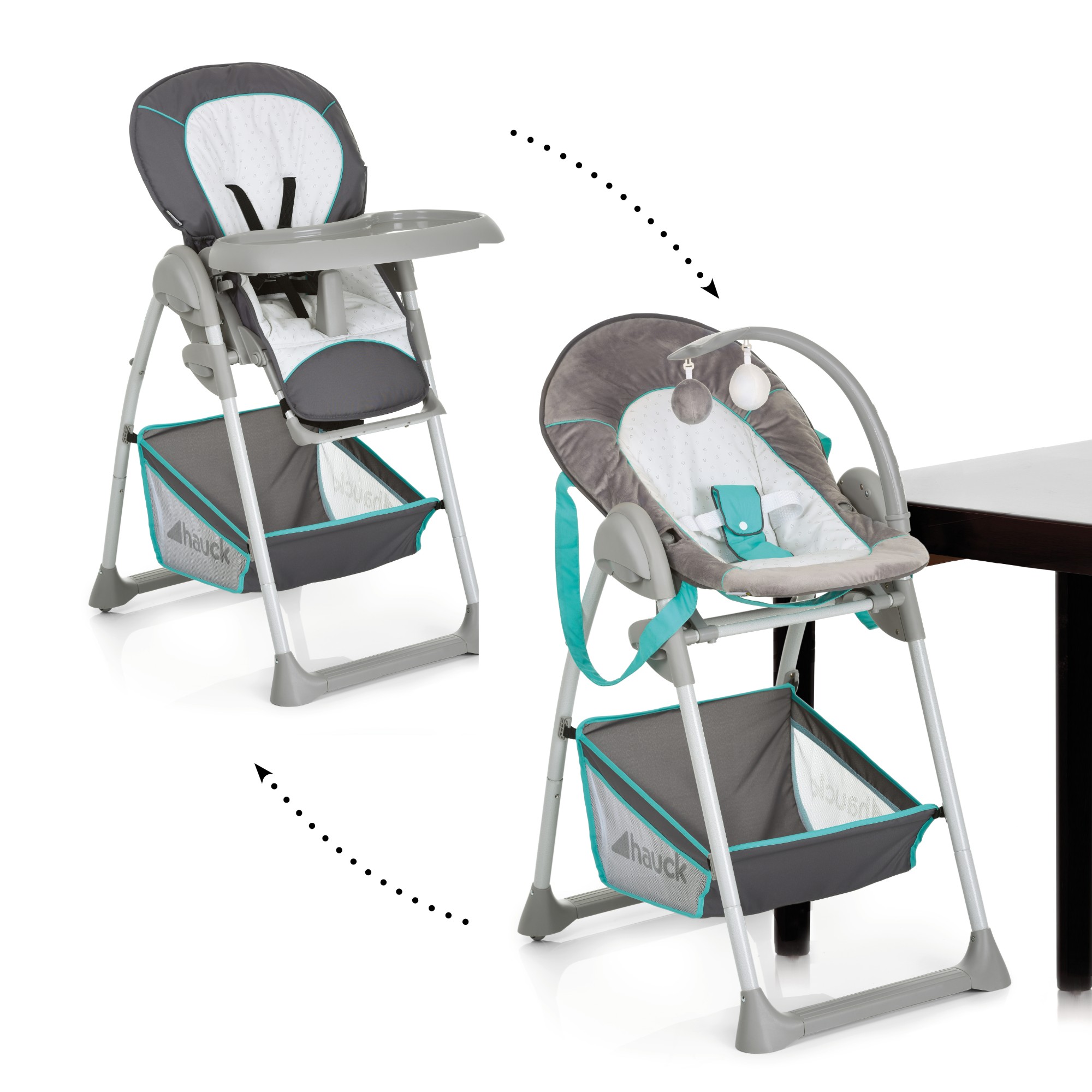 Hauck Sit n Relax 2 in 1 High  Chair  Suitable from Birth 