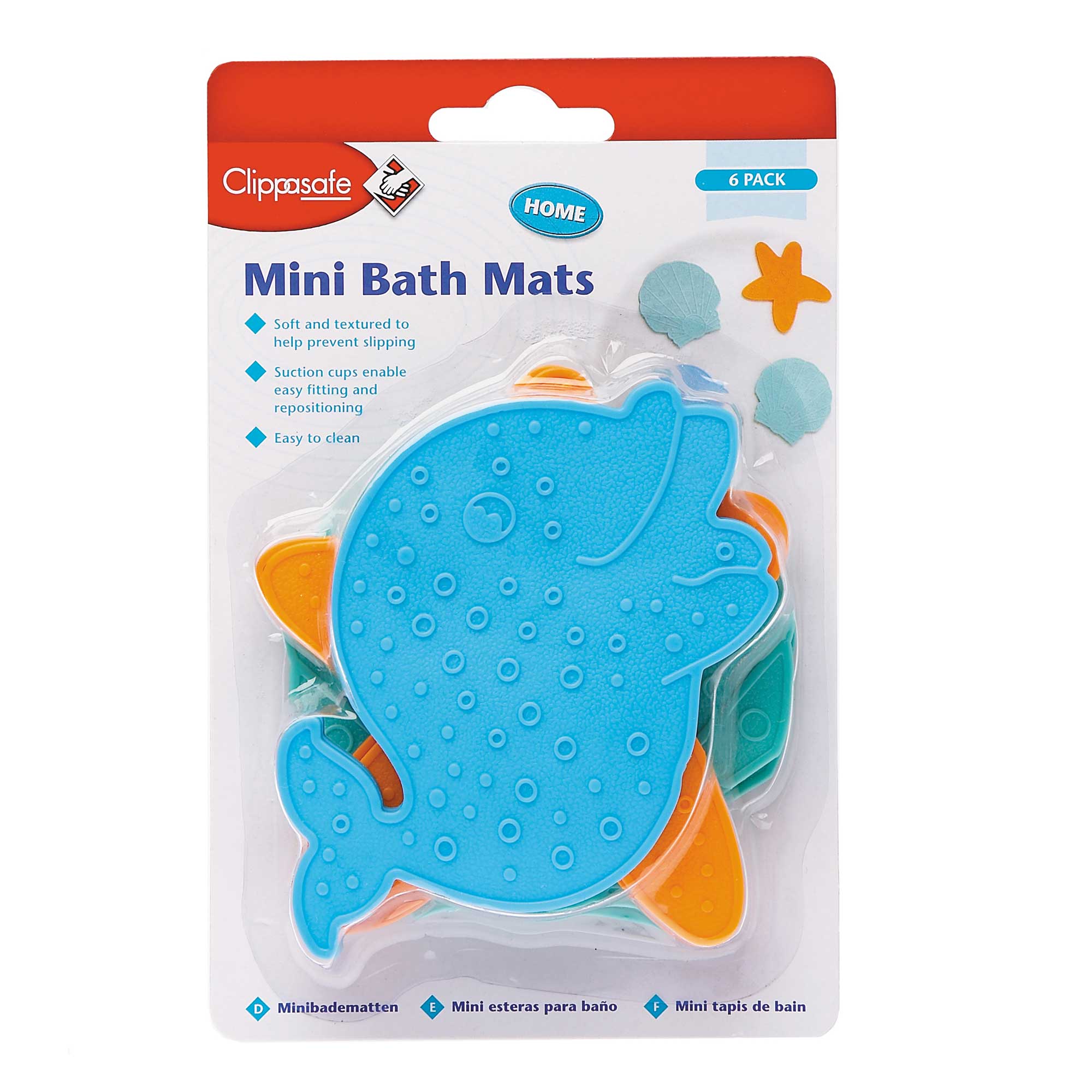 Clippasafe Mini Bath Mat Set Baby Toddler Child Bath Time