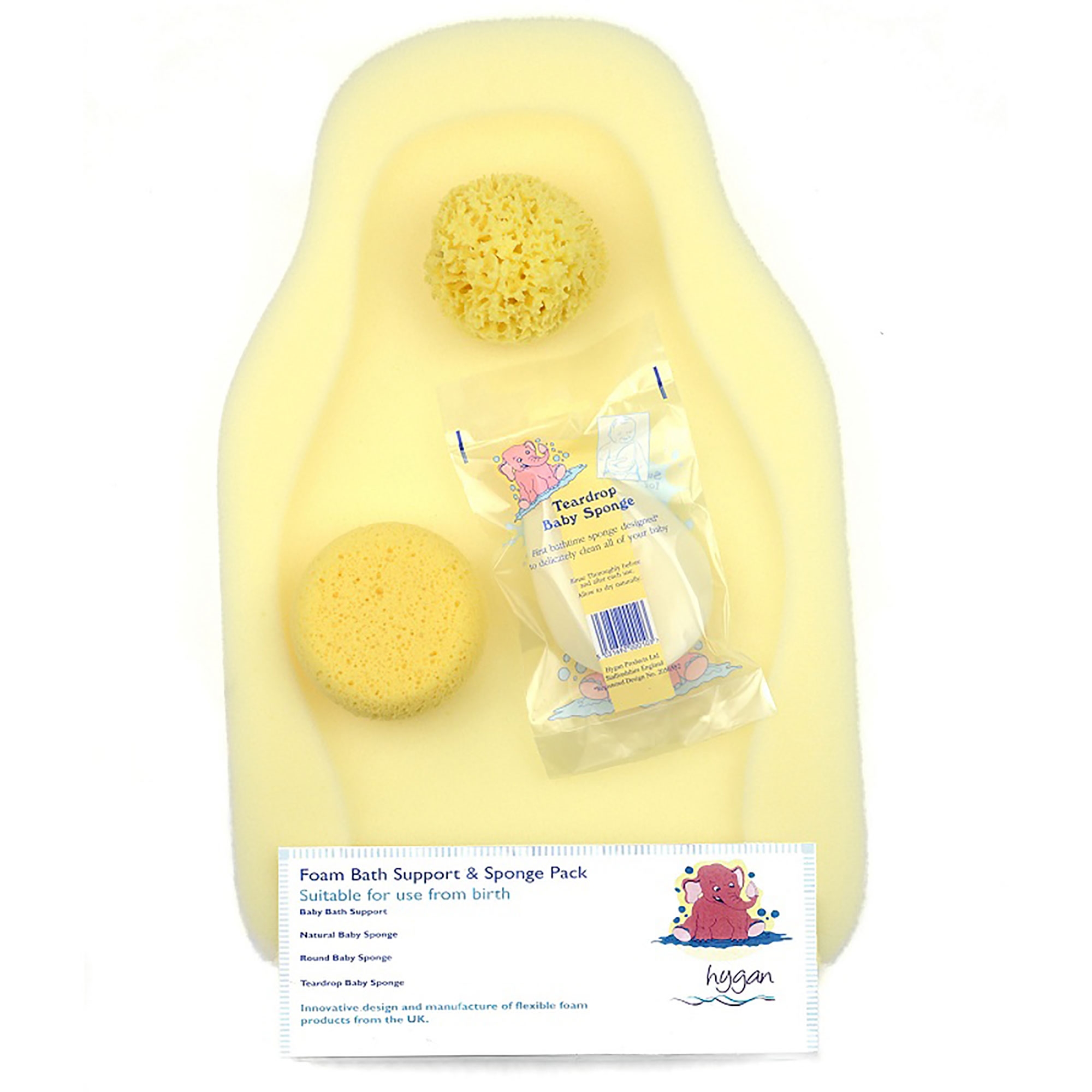 teddy sponge baby bather