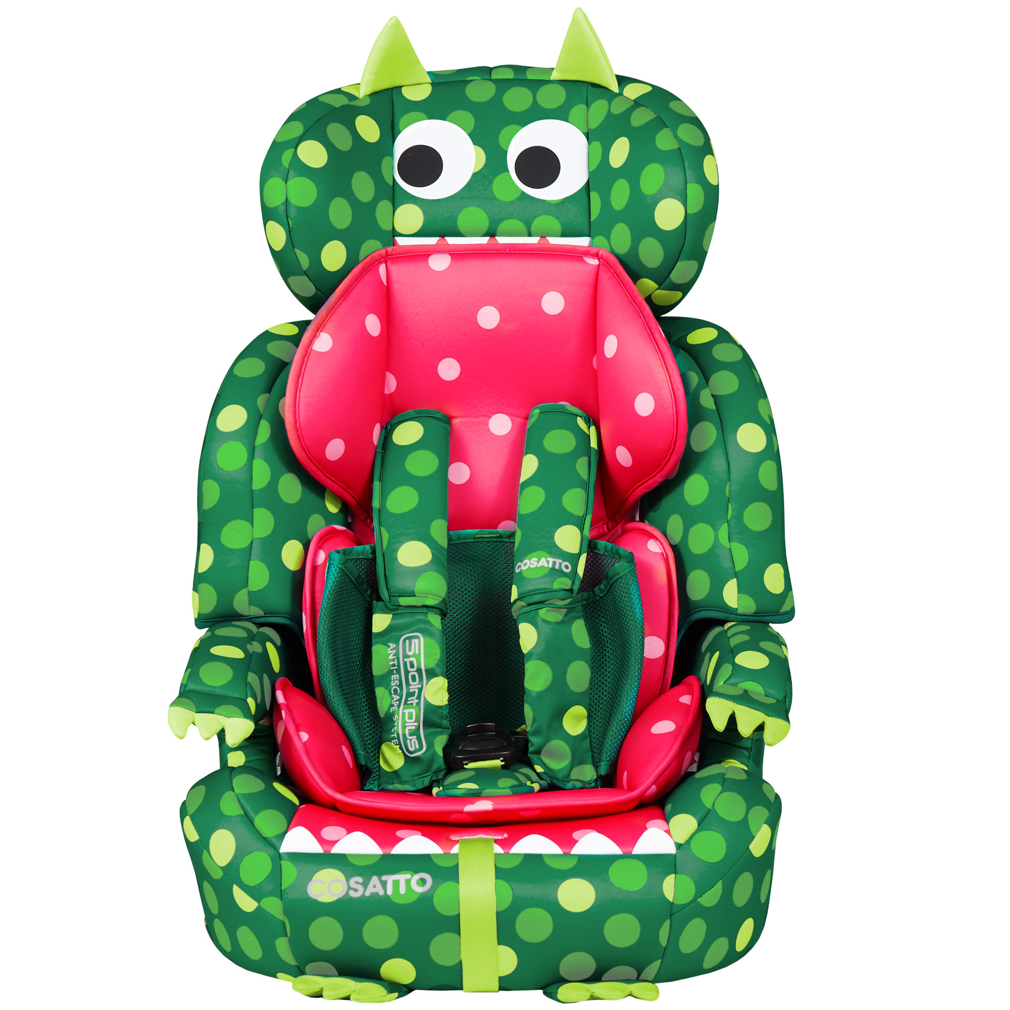 Cosatto Zoomi Group 1/2/3 Dino Mighty Car Seat 5 PointPlus Harness