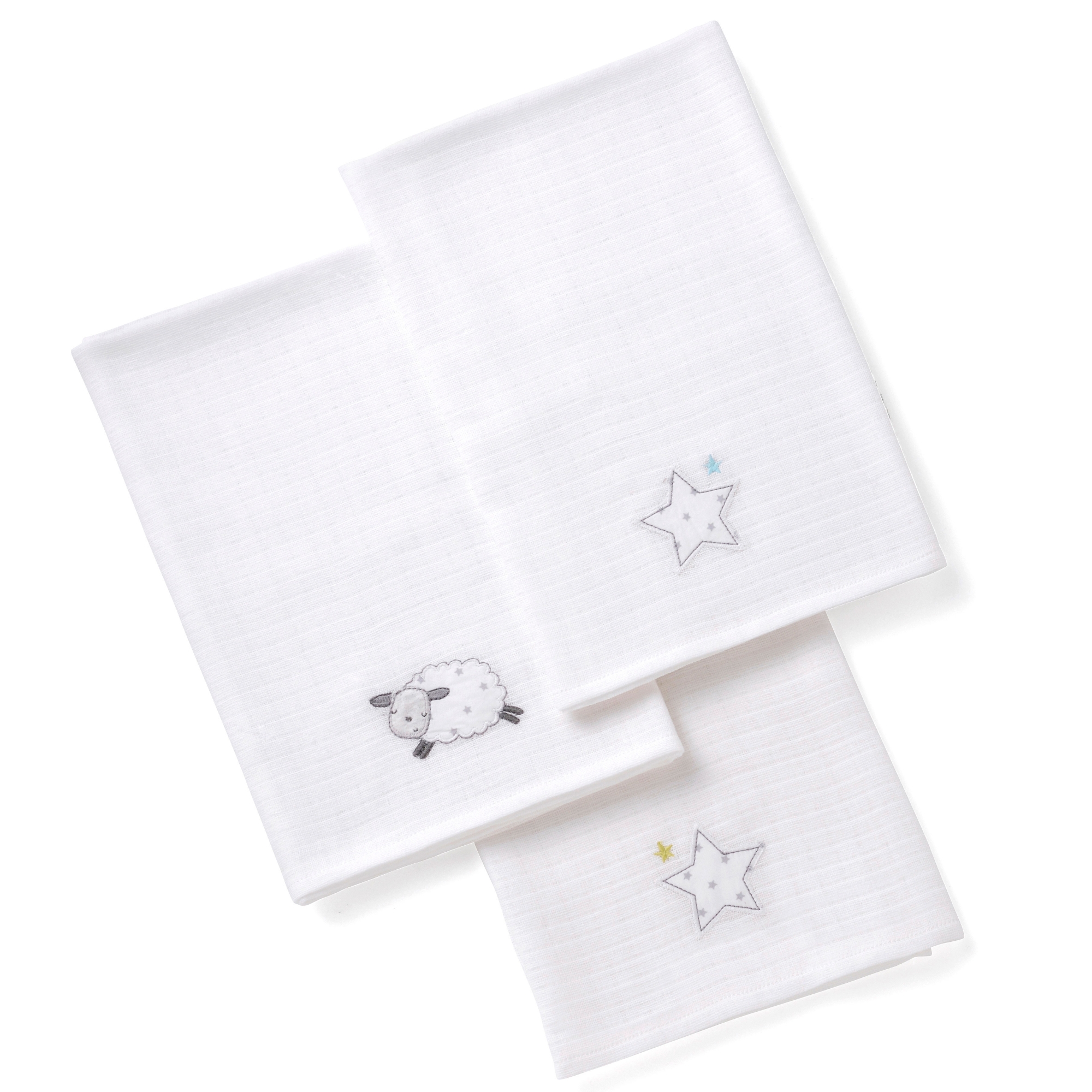 76x76cm 100/% Cotton Muslins 2 Pack Baby Muslin Squares Baby Wrap Swaddle