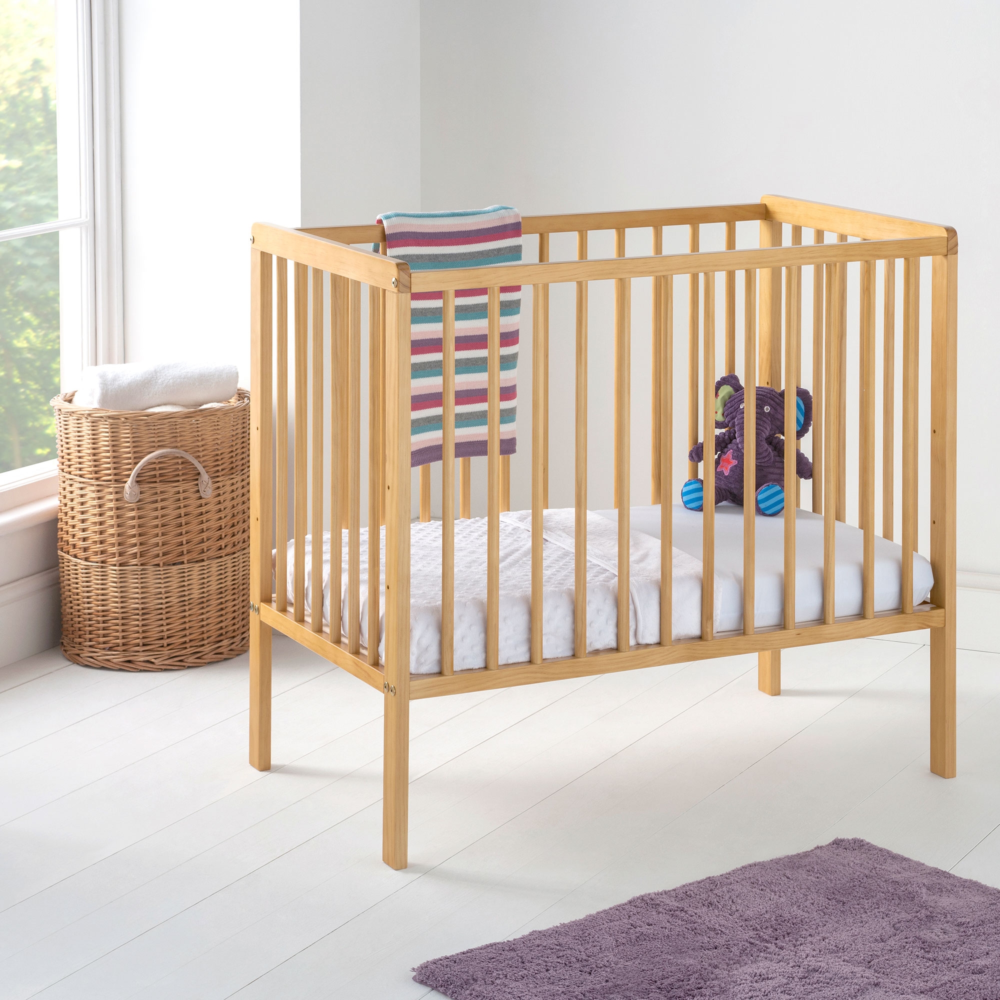 East Coast Nursery Furniture Carolina Space Saver Cot Bed and Mattress