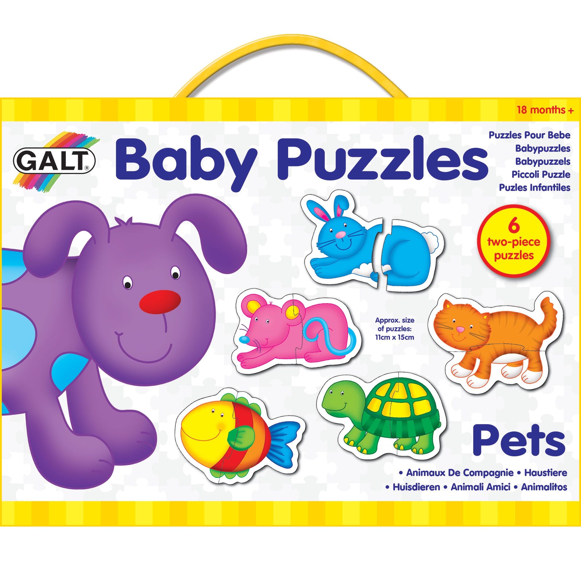 GALT Toys Baby Child Kids Two-Piece Matching Activity Play Puzzle Farm