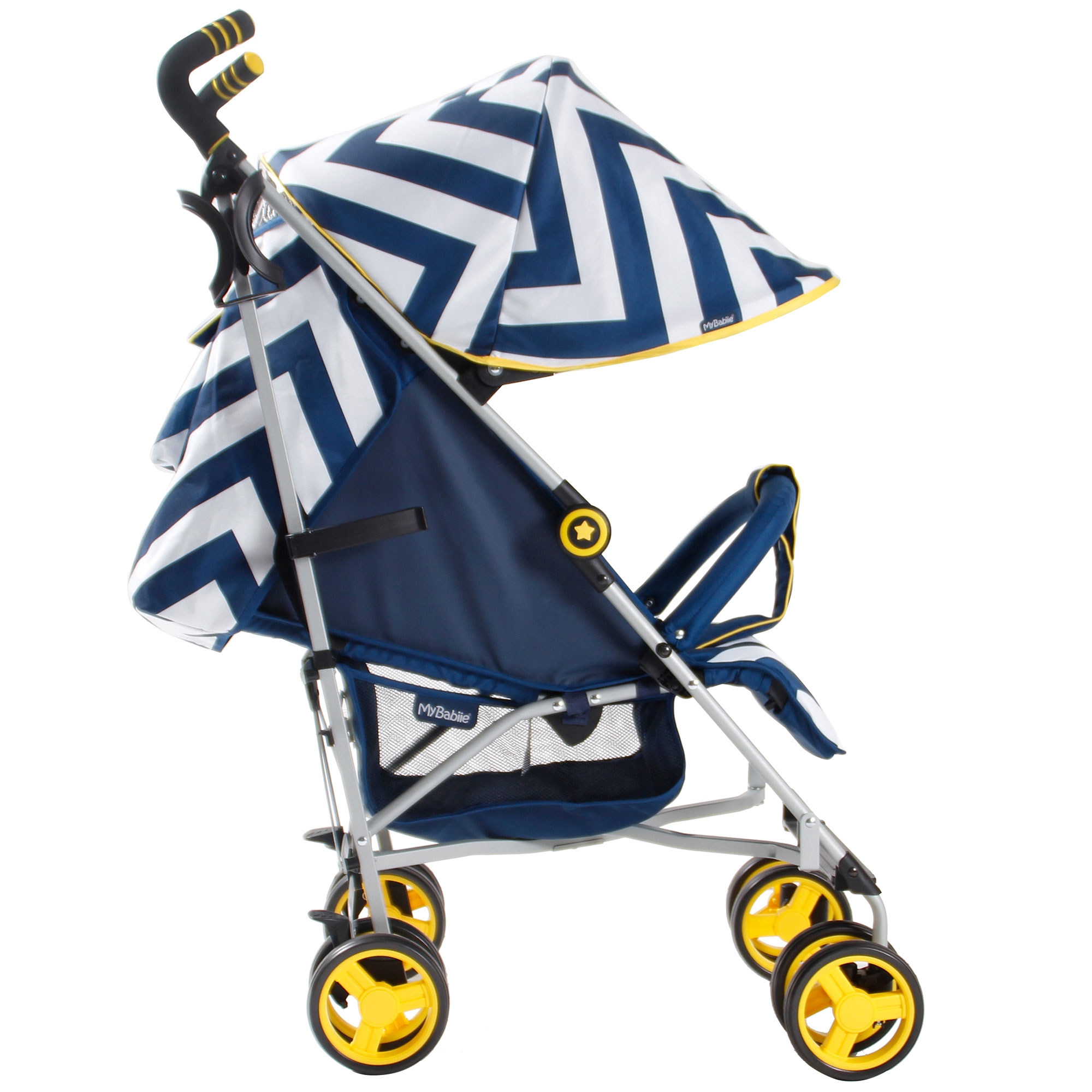 my babiie blue chevron travel system