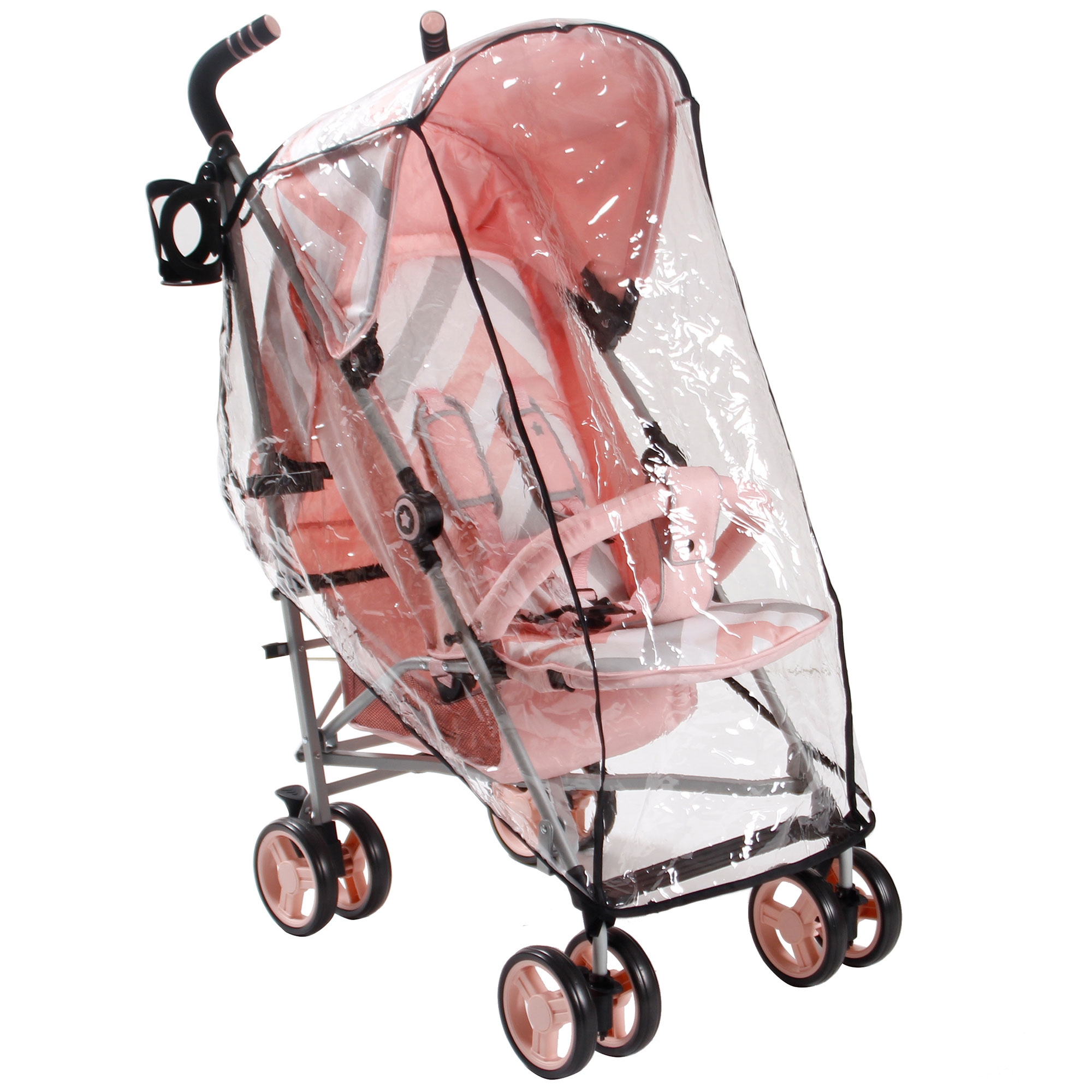 my babiie mb02 pink chevron stroller