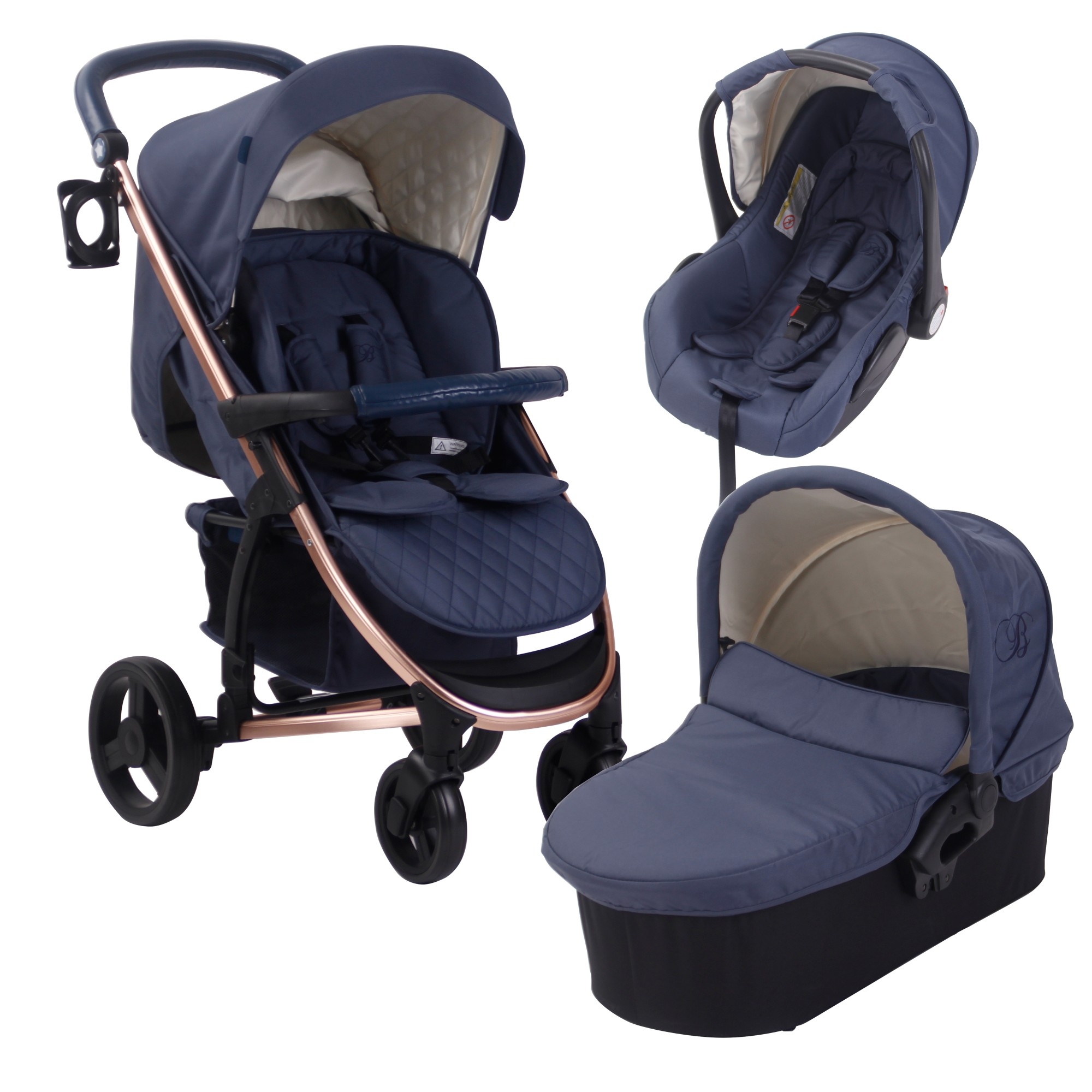 billie faiers travel system rose gold