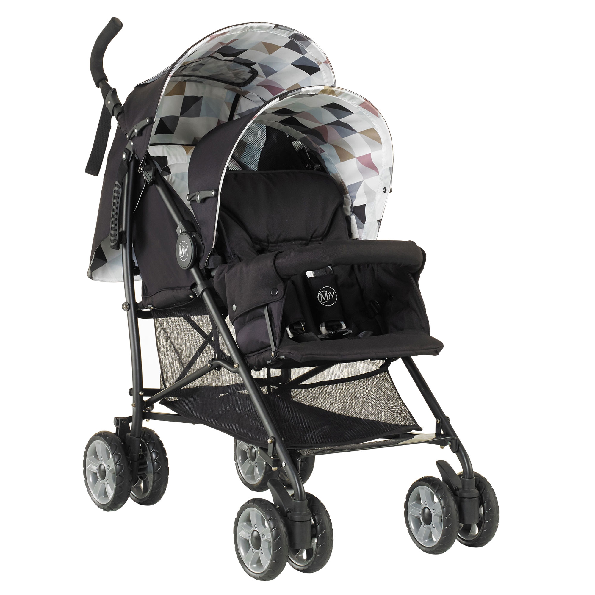 3 wheel double strollers for infant and toddler