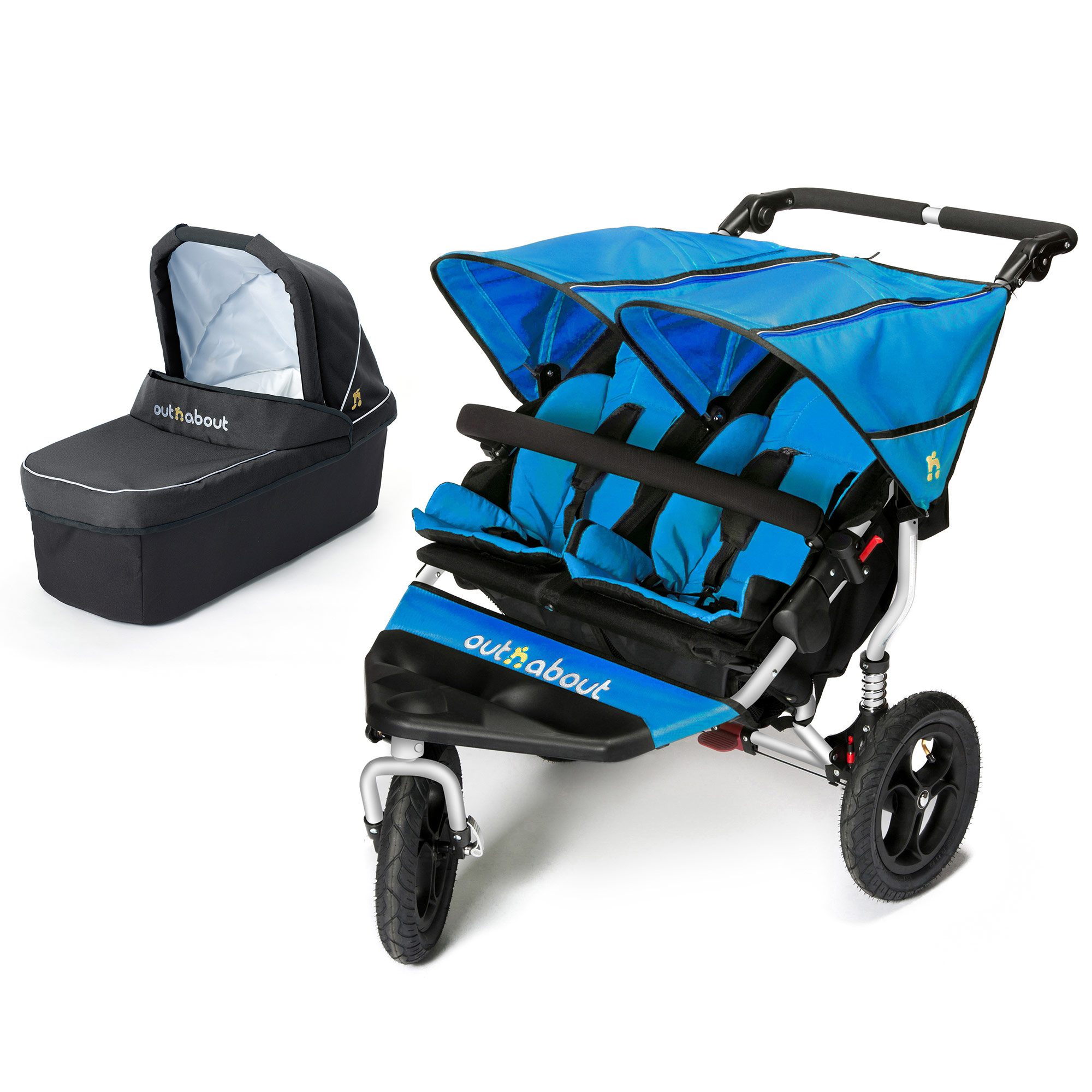 out and about double buggy ebay
