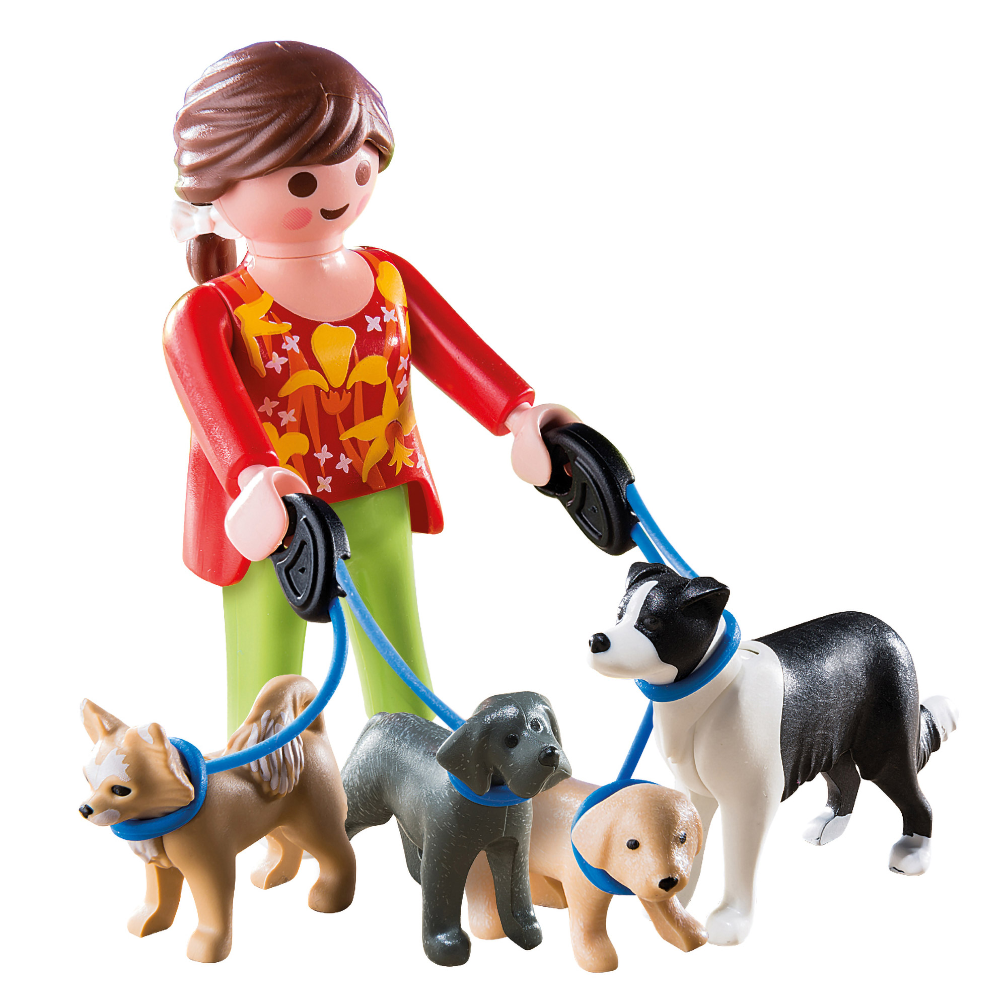 Playmobil 5380 Special PLUS Dog Walker With 4 Dogs Child / Kids Playset ...