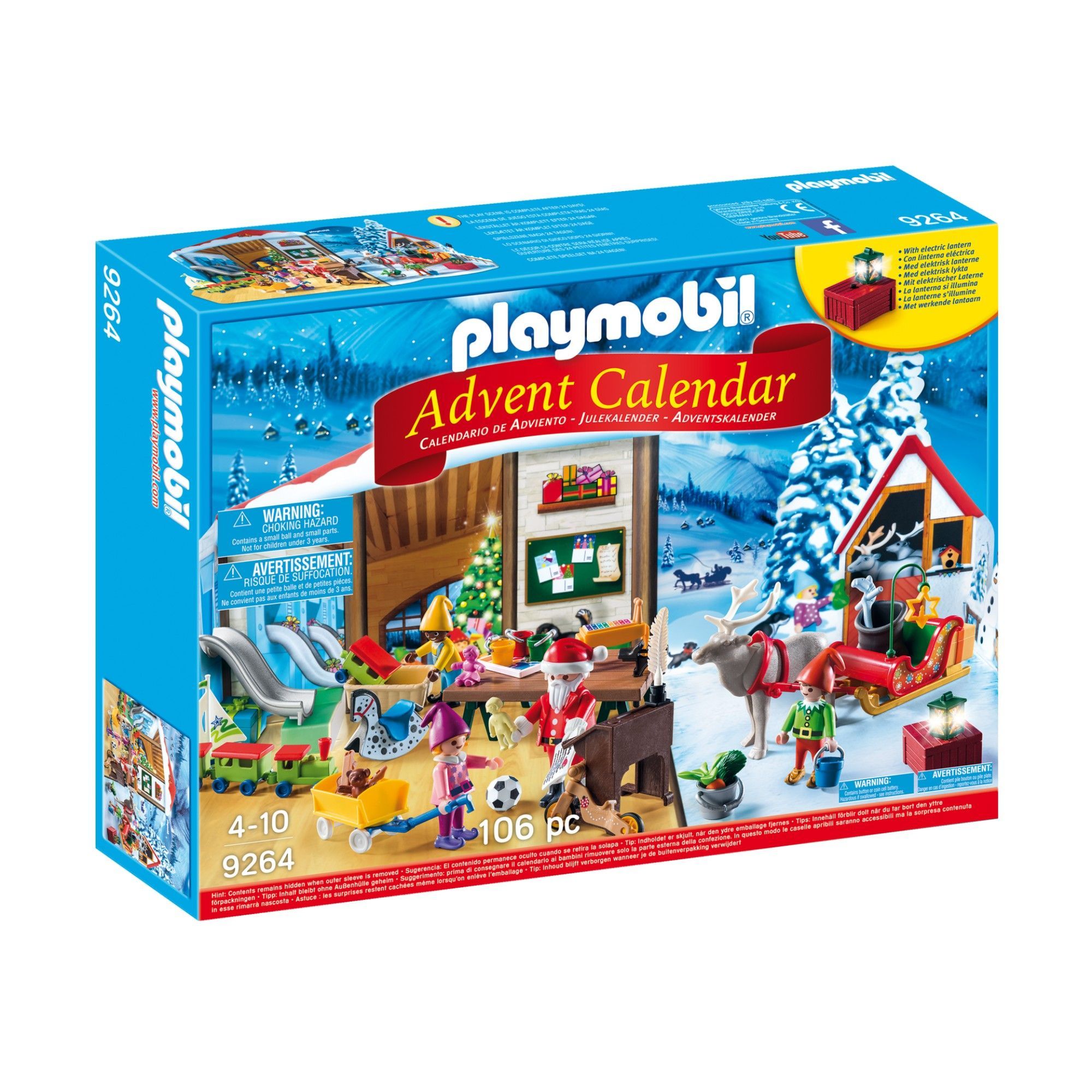 Playmobil Advent Calendar Santa's 106pc Play Set, Age 4+ eBay