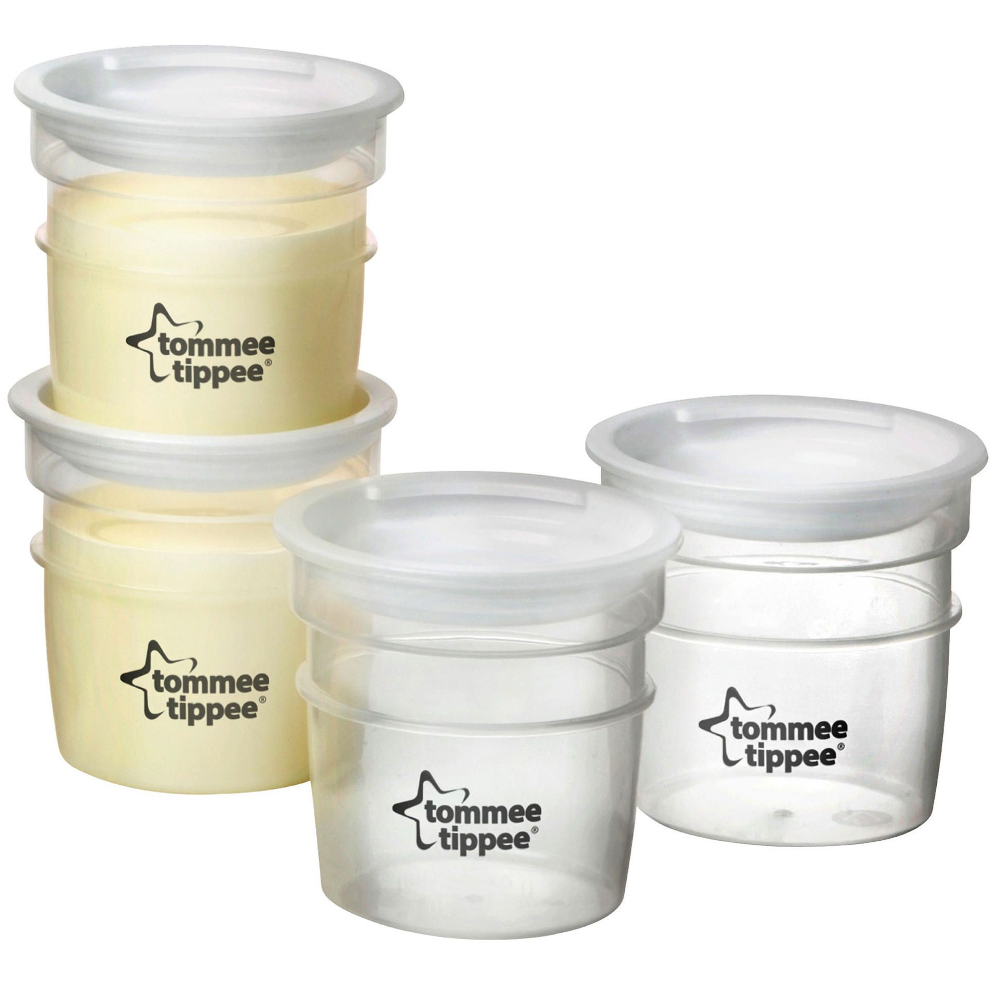 60ml Tommee Tippee Closer to Nature Breast Milk Storage Pots 4/'s
